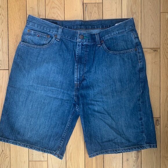 Vintage 90’s Tommy Hilfiger Denim Jeans Shorts Baggy Skater Jorts Men’s Size 36 - Picture 3 of 7